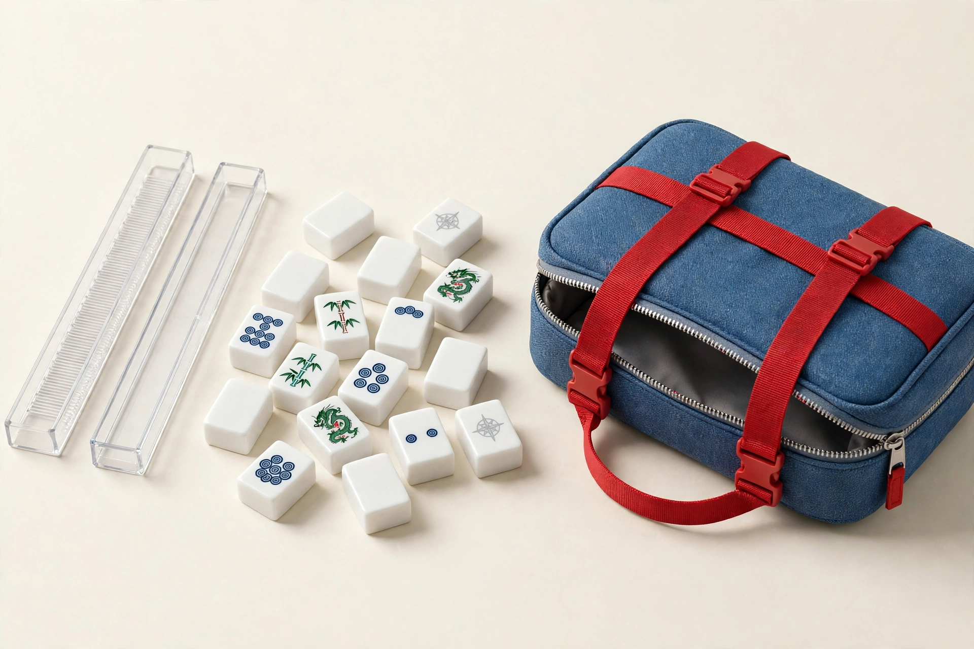 Linda Li Denim Bag American Set — White Tiles - product illustration